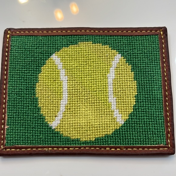 BREWSTER CARD CASE NEEDLEPOINT CUSTOM BRAND NEW - Picture 2 of 2